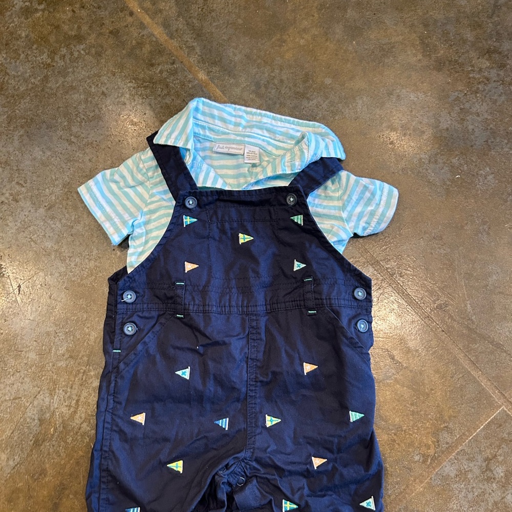 First Impressions Blue and Navy Kids Matching Set